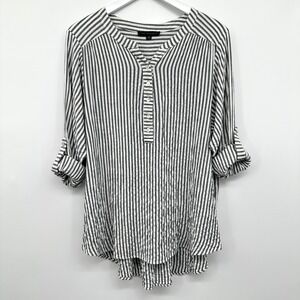 Jane & Delancey Tunic Top Shirt Size 1X Crinkle Stretch Popover Artsy Indie Boho